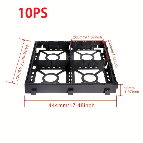 2u002f5u002f10u002f15pcs high strength outdoor road diy permeable plastic paving grid and grass grid, parking lotu002fgarden permeable gravel grass paving, garden parking grid, fire lane, yard rv universal mat