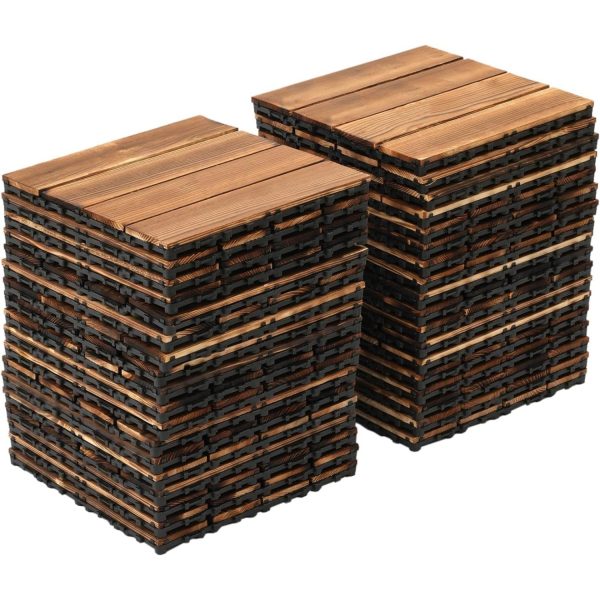 primegae wood plastic composite patio deck tiles, 12