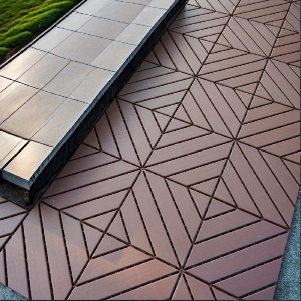 44 pack plastic interlocking deck tiles (grey)
