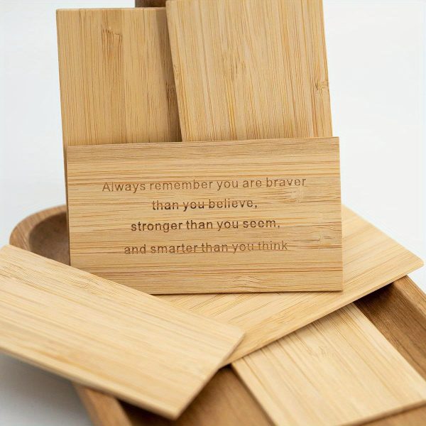 20pcs recycled bamboo engraving blanks natural wood rectangle craft sticks for diy art, jewelry making & gifts, smooth surface for engraving tools, wooden cutouts for crafts, diy art projects, simple design