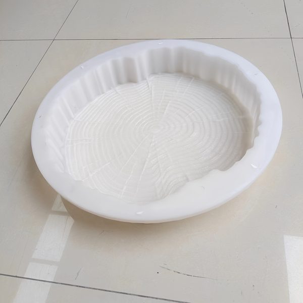polypropylene garden molds round polypropylene garden stepping stone molds | imitation tree stump cement step platform, wood grain relief pathway paving mold for diy concrete brick casting, courtyard and landscape design