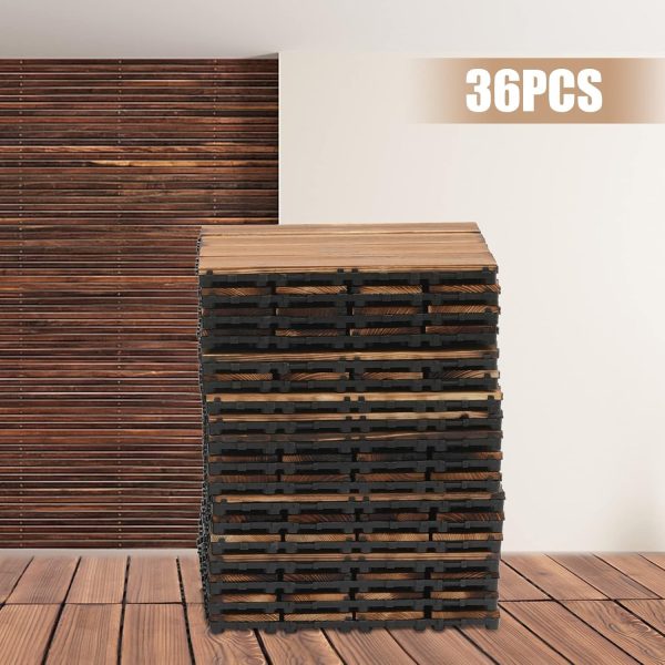 primegae wood plastic composite patio deck tiles, 12