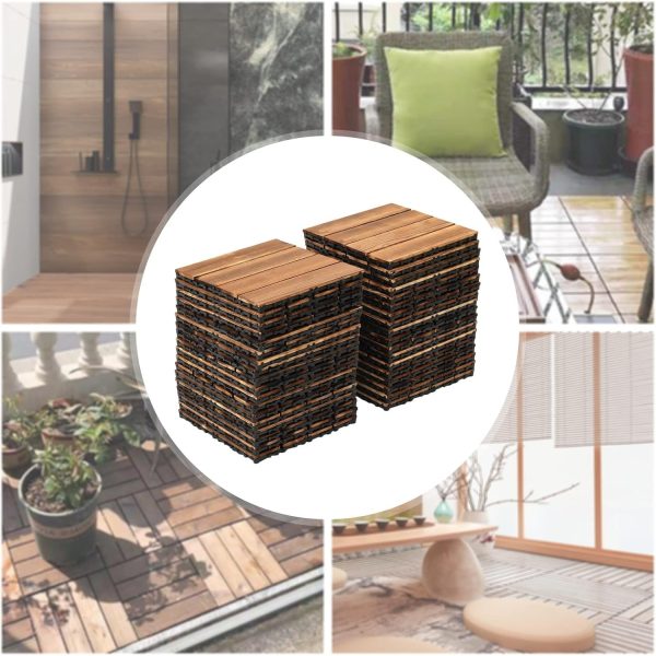 primegae wood plastic composite patio deck tiles, 12