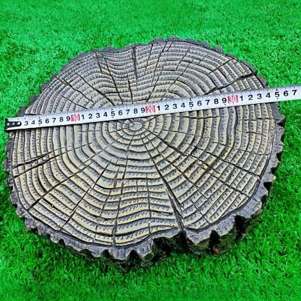 polypropylene garden molds round polypropylene garden stepping stone molds | imitation tree stump cement step platform, wood grain relief pathway paving mold for diy concrete brick casting, courtyard and landscape design