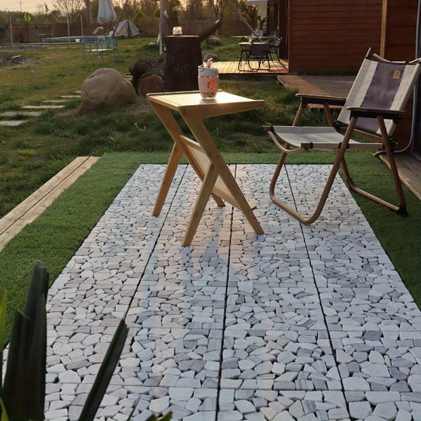 wood plastic floor high end wood plastic floor | outdoor terrace balcony courtyard natural stone self paving renovation ground anti corrosion and anti skid easy assembly