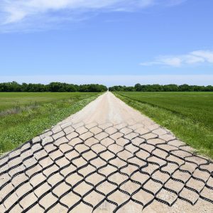 17 x 9 ft ground grid paver geocell grid 2 inch thick gravel ground grid honeycomb geocell permeable pavers for roads parking lots playgrounds trails