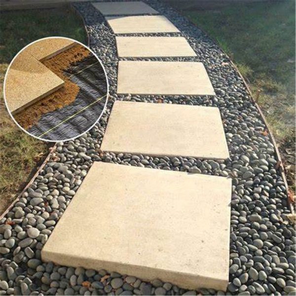 4ftx150ft heavy duty water permeable pp weed barrier landscape fabric grass proof garden cloth, uv resistant & lightweight for driveways, pathways, flower beds cut to size design, no weed growth