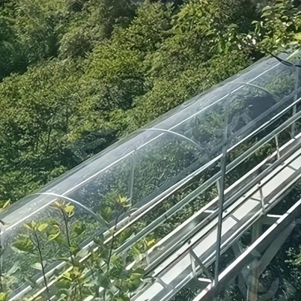 durable polycarbonate uv resistant polycarbonate roofing panel roll | durable transparent insulation skylight, 393 inch for greenhouse, garden, agriculture, sunshade, construction