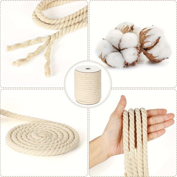 hemp rope high quality garden tying rope, used for plant support, cat scratch column repair, and decorative handicrafts