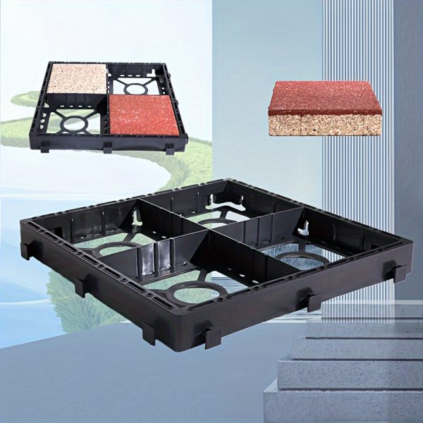 2u002f5u002f10u002f15pcs high strength outdoor road diy permeable plastic paving grid and grass grid, parking lotu002fgarden permeable gravel grass paving, garden parking grid, fire lane, yard rv universal mat