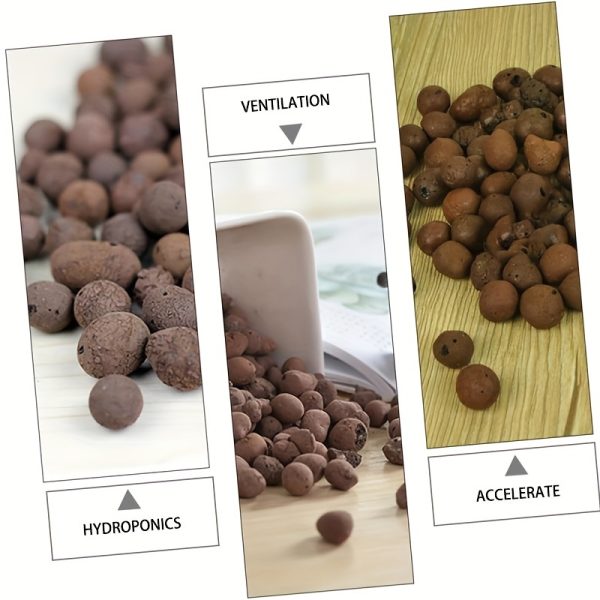 20 lb hydroponic clay pebbles, 5mm 10mm expanded growing medium for aquaponics, drainage & decor