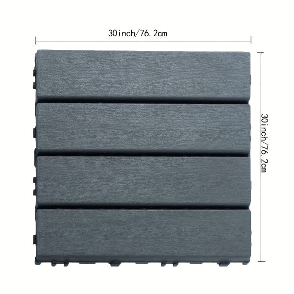 interlocking outdoor plastic floor tiles (12