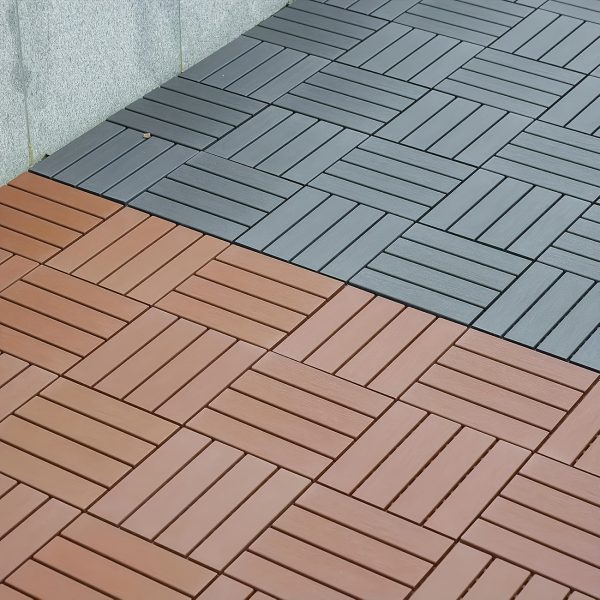 interlocking outdoor plastic floor tiles (12