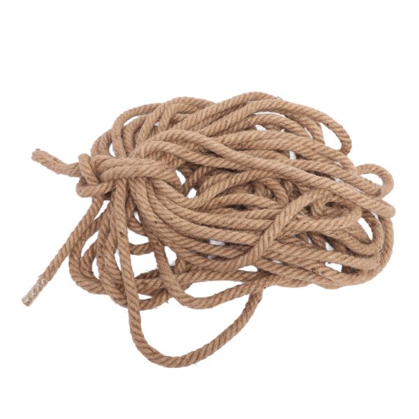 twisted yellow hemp rope twisted thick jute rope hammock swing boat railing 26mm 1102.31lb bearing