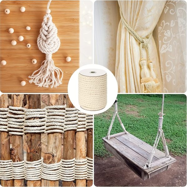 hemp rope high quality garden tying rope, used for plant support, cat scratch column repair, and decorative handicrafts