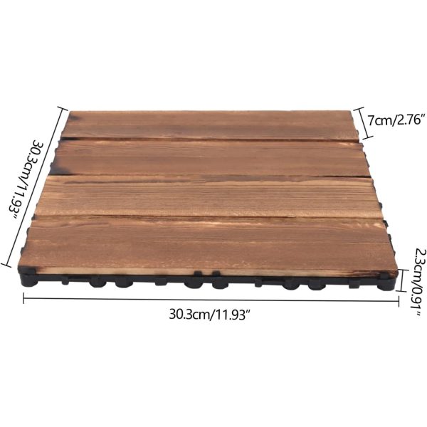 primegae wood plastic composite patio deck tiles, 12
