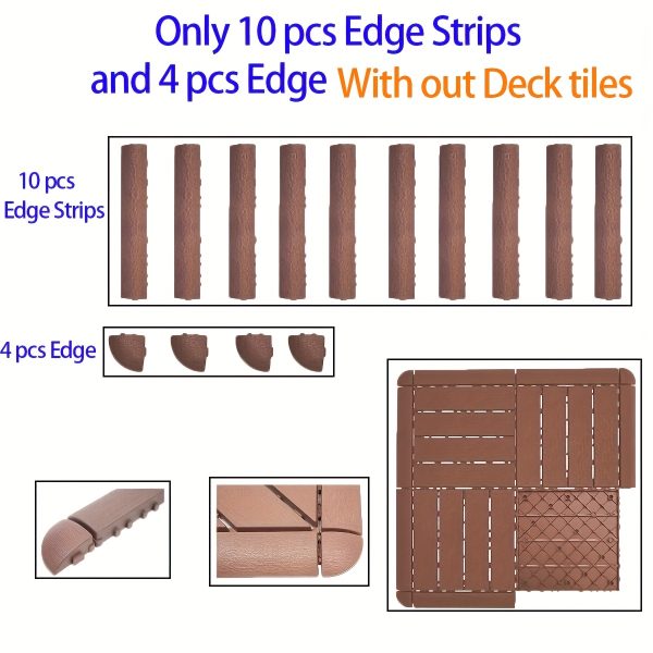 interlocking outdoor plastic floor tiles (12