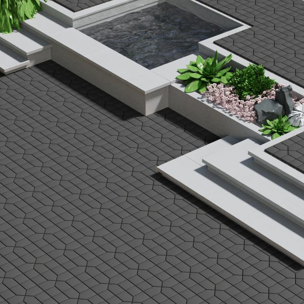 44 pack 12x12 square waterproof outdoor deck tiles interlocking, all weather, slip resistant, easy assembly patio decking for poolside, balcony, backyard