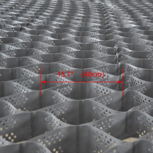 2.5m*4m*5cm hdpe ground grid honeycomb geocell permeable pavers subgrade reinforcement grass planting slope protection honeycomb geocell