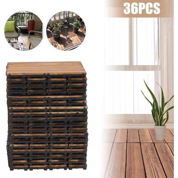 primegae wood plastic composite patio deck tiles, 12