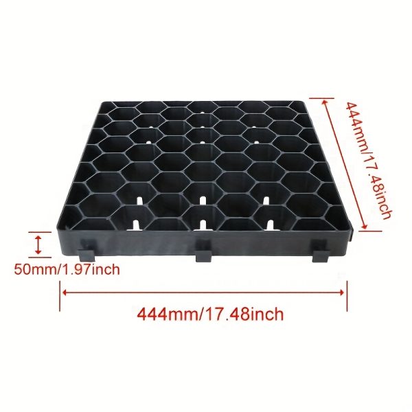 2u002f5u002f10u002f15pcs high strength outdoor road diy permeable plastic paving grid and grass grid, parking lotu002fgarden permeable gravel grass paving, garden parking grid, fire lane, yard rv universal mat