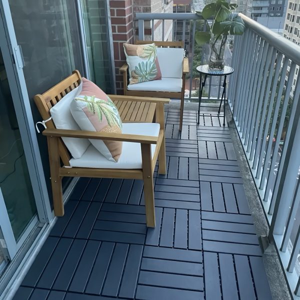 plastic interlocking deck bricks, 44 terrace deck bricks, square waterproof outdoor all weather use, swimming pool balcony backyard terrace deck tiles