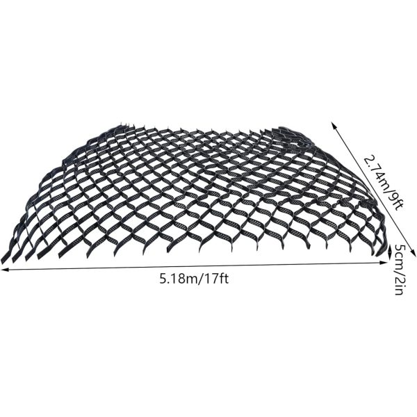 17 x 9 ft ground grid paver geocell grid 2 inch thick gravel ground grid honeycomb geocell permeable pavers for roads parking lots playgrounds trails