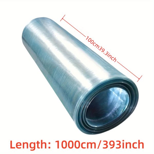 durable polycarbonate uv resistant polycarbonate roofing panel roll | durable transparent insulation skylight, 393 inch for greenhouse, garden, agriculture, sunshade, construction
