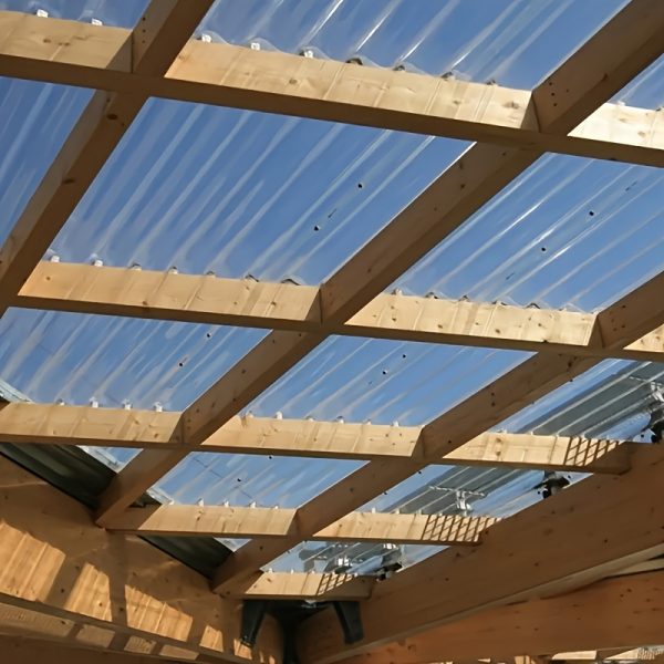 10pcs wavy polycarbonate plastic curved transparent roof panels, easy to install transparent polycarbonate roof panels suitable for greenhouses and warehouses