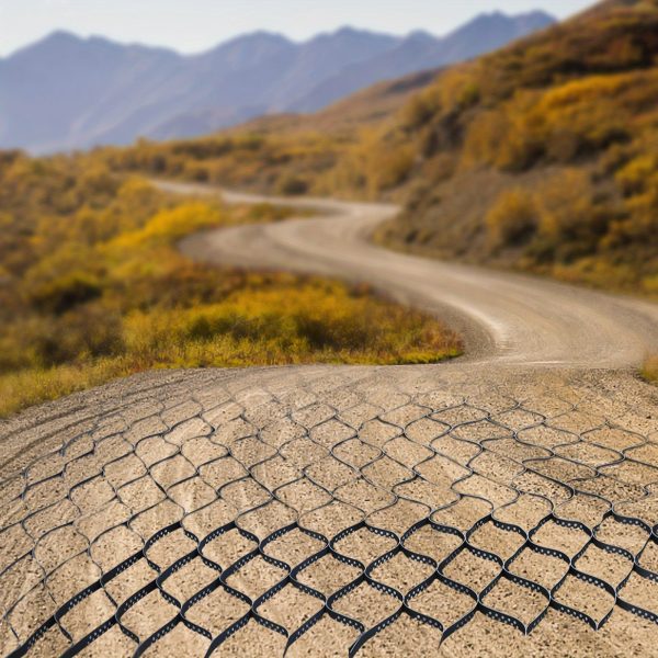 17 x 9 ft ground grid paver geocell grid 2 inch thick gravel ground grid honeycomb geocell permeable pavers for roads parking lots playgrounds trails