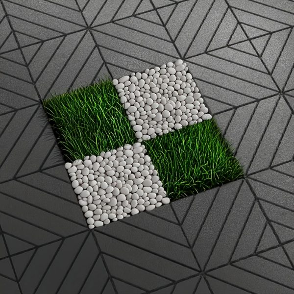 interlocking outdoor plastic floor tiles (12
