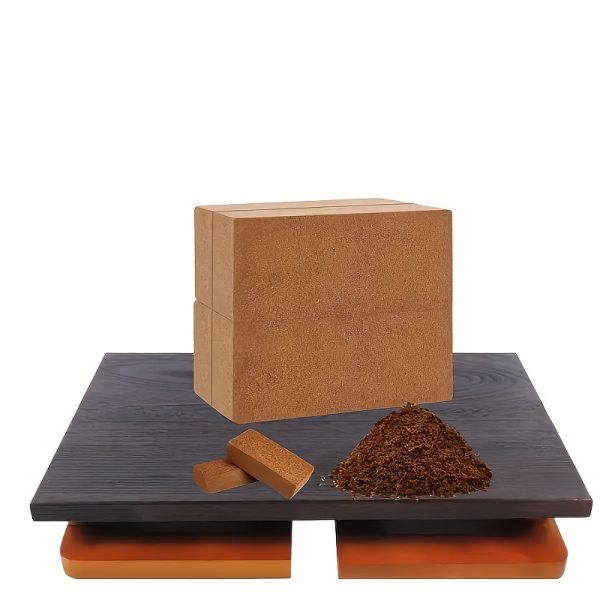 13lb coconut coir bricks for plants with low electrical conductivity and balanced ph, suitable for planting and horticulture. the coir is made from coconut fibers