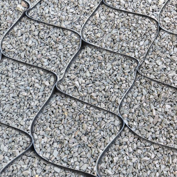 17 x 9 ft ground grid paver geocell grid 2 inch thick gravel ground grid honeycomb geocell permeable pavers for roads parking lots playgrounds trails