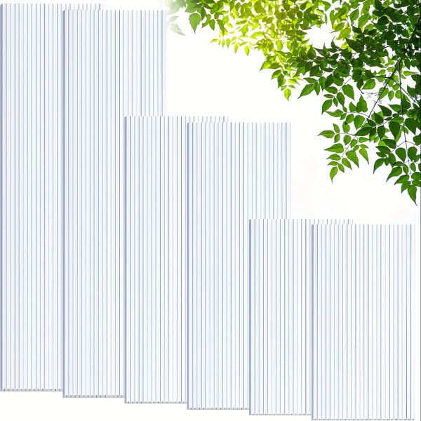 16 pack polycarbonate greenhouse panels, twin wall polycarbonate sheets, greenhouse replacement panels all weather clear roof panels 4' x 2' x 0.12''u002f0.24''u002f0.36''